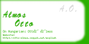 almos otto business card